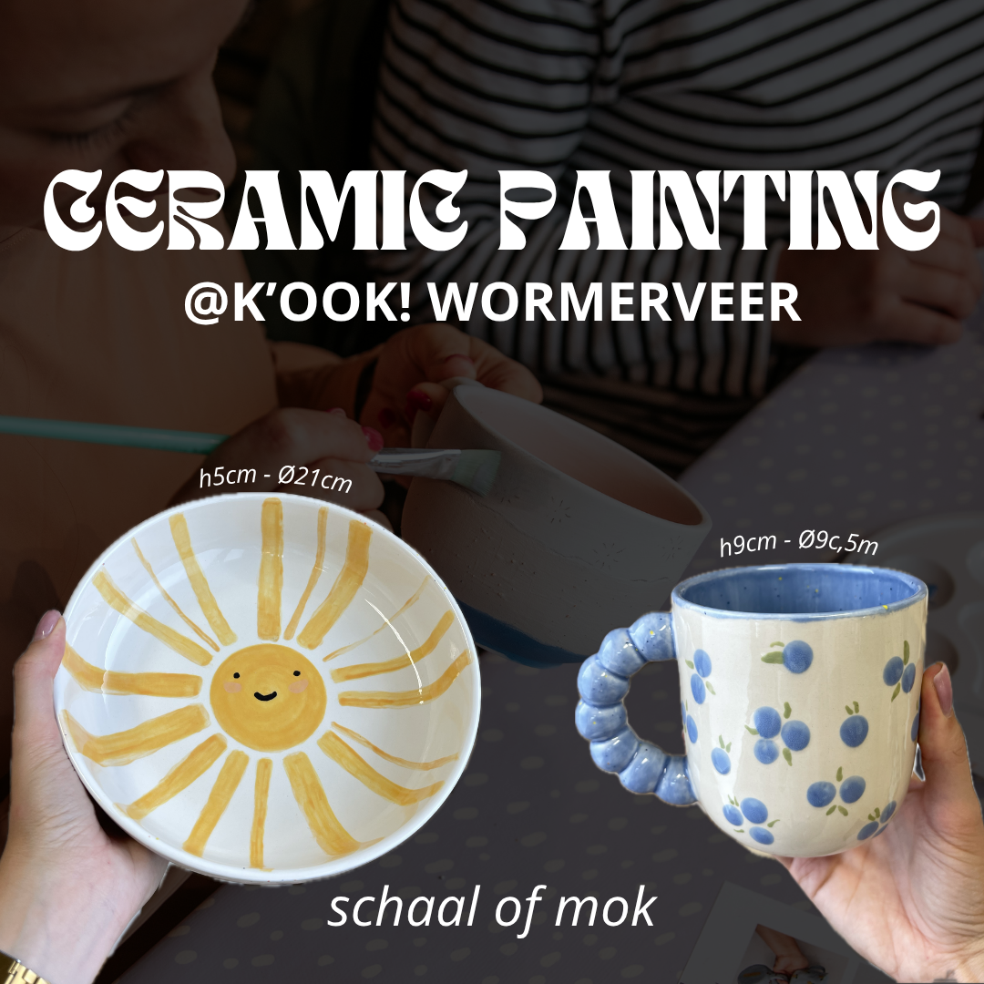 K'OOK! keramiek schilder workshop - 15 november (ochtend)