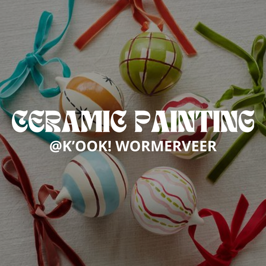 K'OOK! Kerstkeramiek schilder workshop - 15 november (middag)